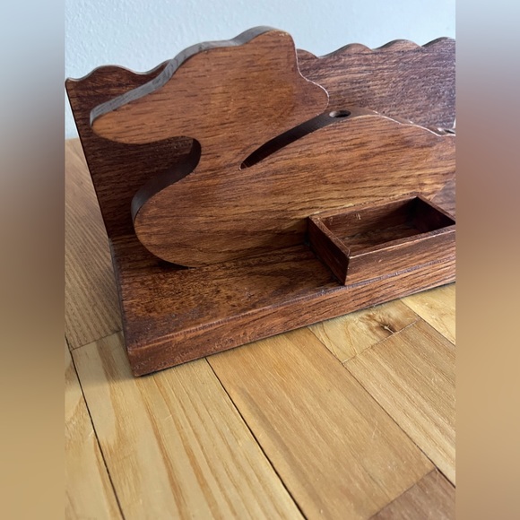 Vintage Wooden Duck Desk Organizer - Felt Bottom - Picture 4 of 7